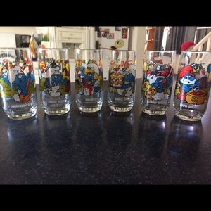 Vintage Smurf Tumblers